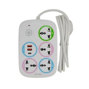 Zapatilla Alargue Enchufe 4 Tomas F7-3u + 2 Usb + Tipo C