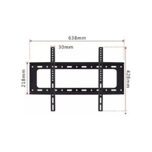 Soporte Tv Led Lcd 40 A 80 Pulgadas Fijo Pared Soporta 75kg Color Negro