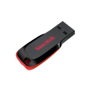 Pendrive SanDisk Cruzer Blade 64GB 2.0 negro y rojo