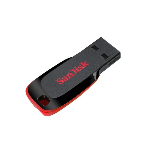 Pendrive SanDisk Cruzer Blade 64GB 2.0 negro y rojo