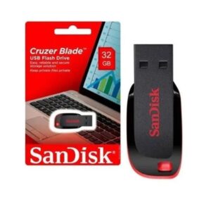 Pendrive SanDisk Cruzer Blade 32GB 2.0 negro y rojo