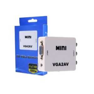 Conversor Conversor Notebook A Tv Vga A Rca Mini Vga2av