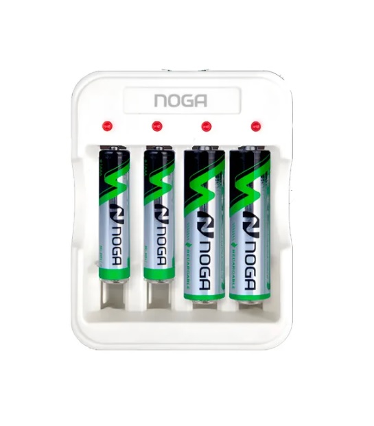 Cargador De Pilas Recargables Noga Ng-5300 + Pilas Aa Y Aaa