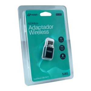 Receptor WiFi USB Noganet NG-UW04 Dual Band 600 Mbps 2.4/5.8 GHz
