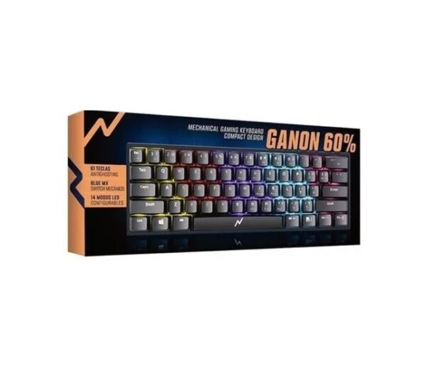 Teclado Gamer Mecanico 60% Pc Rgb Noga Ganon 60%