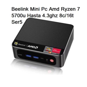 Mini Pc Beelink Ser 5 Amd Ryzen 7 5700u 16gb Ram 500 Gb Ssd