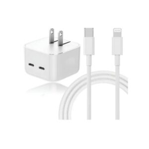 Cargador Duo 35w Usbc C/ Cable Tipo C Compatible Con Iphone
