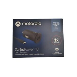 Cargador Motorola Auto 18w Turbo Power Tipo C