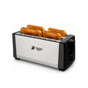 TostadTostadora Electrica 4 Ranuras Exxtra Tech 800w Regulable