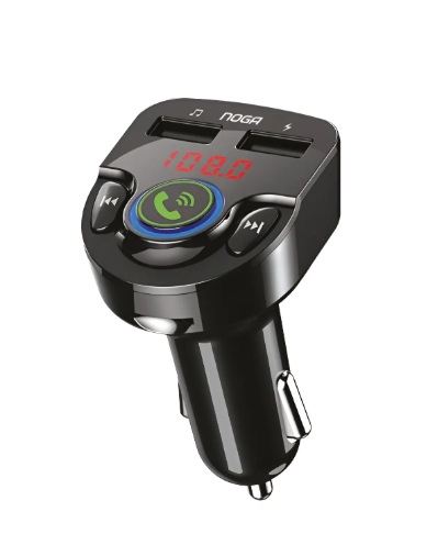 TRANSMISOR FM NOGA CAR MP3 10 PANTALLA BLUETOOTH, MEM, USB CAR 3,1A