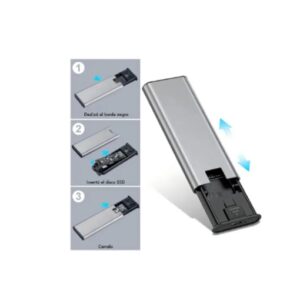 CARRY CASE EXTERNO NOGA NG-SSD1 ADAPTADOR DE DISCO SOLIDO SSD M.2 NVMe 10GBPS 8TB