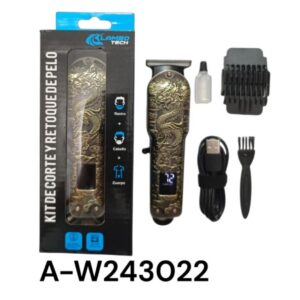 MAQUINA CORTA PELO PATILLERA RECARGABLE C/VISOR GX220