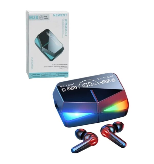 Auriculares inalámbricos antirruido Bluetooth 5.3 M28 Gamer