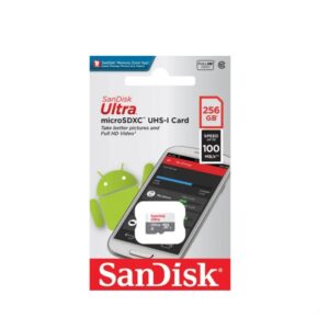 Tarjeta De Memoria Microsd Sandisk De 256 Gb, Ultra, 100 Mb