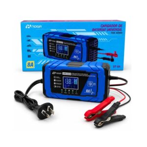 CARGADOR DE BATERIA NOGA DT-8A 12v / 24 v AUTO MOTO INTELITENGE 5 MODOS DE CARGA